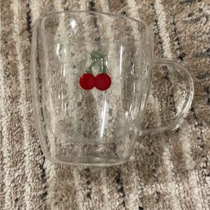 Cherry Glass Icon Mug, Anthropologie